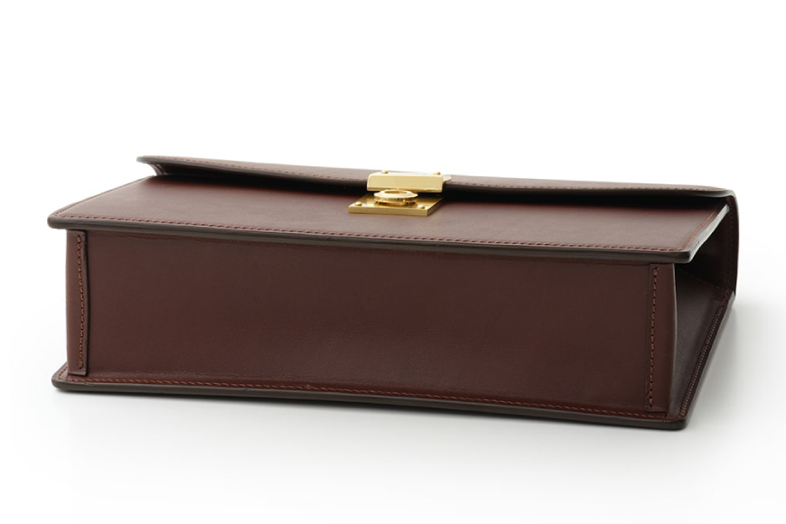 SOMES クラッチバッグ （ブラウン）EX-32 [ソメスサドル 北海道 砂川市 12260823-a] ソメス バッグ セカンドバッグ メンズ 本革 革 革製品 革鞄 革バッグ レザー somes saddle レビューキャンペーン