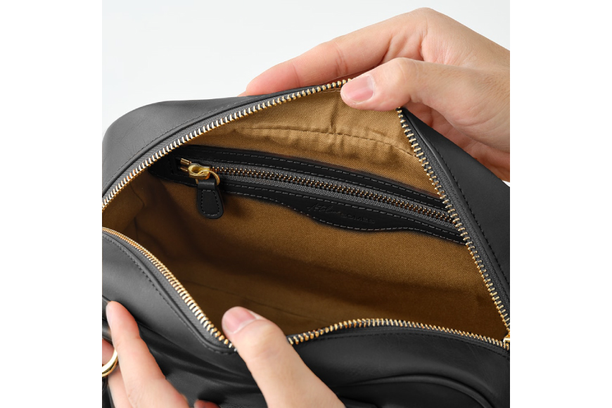 SOMES ER-56 2WAY ミニボストン M (ブラック) [ソメスサドル 北海道 砂川市 12260860] バッグ ボストンバッグ ショルダーバッグ レザー 本革 牛革 皮 鞄 かばん レビューキャンペーン