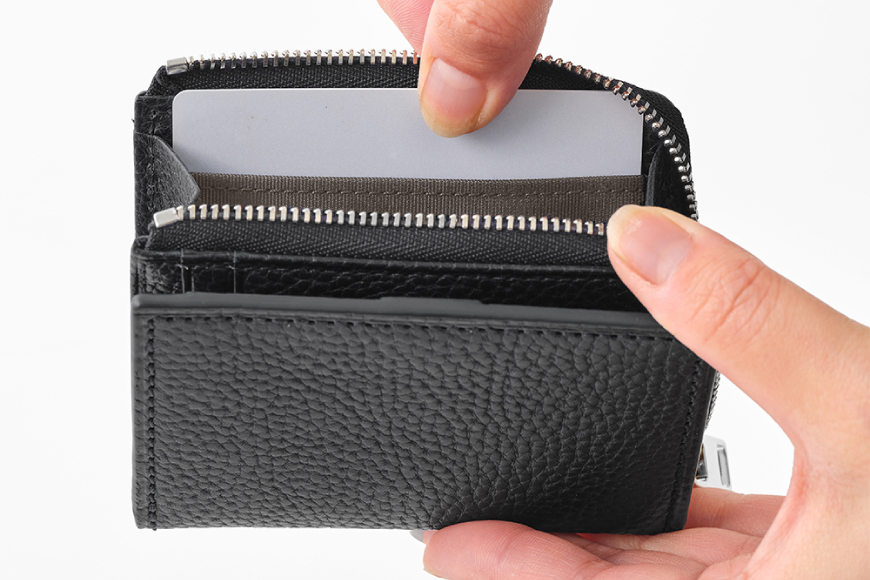 SOMES GL-04 パス＆コインケース ブラック [ソメスサドル 北海道 砂川市 12260873] ソメス バッグ メンズ レディース 本革 革 革製品 鞄 かばん レザー コインケース パスケース 財布 レビューキャンペーン