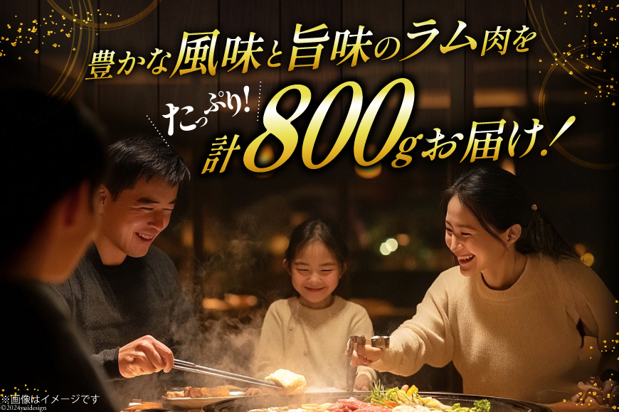 ラム肉 冷凍 ラムジンギスカン 200g 4パック 計800g [焼肉銀座園 北海道 砂川市 12260734-b] 羊肉 羊 肉 小分け 焼肉 焼き肉 やきにく