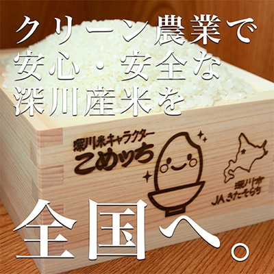 【毎月定期便】北海道深川産ゆめぴりか10kg(5kg×2)(無洗米)全3回【4000837】