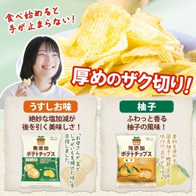 純国産 ポテトチップス うすしお味 柚子 各12袋【1721195】