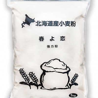 北海道産小麦　春よ恋　強力粉　3kg(1kg×3袋)【1640005】