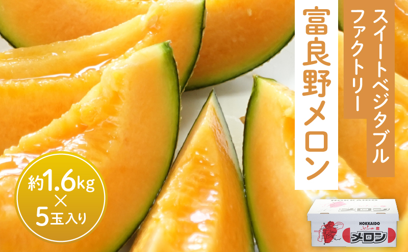 【2026年夏発送】北海道 富良野メロン 5玉 計約8kg メロン フルーツ 果物