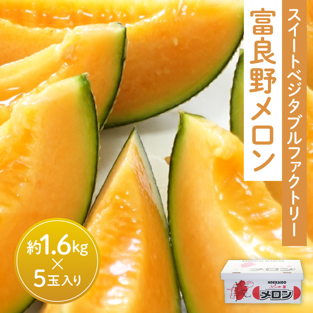 【2026年夏発送】北海道 富良野メロン 5玉 計約8kg メロン フルーツ 果物