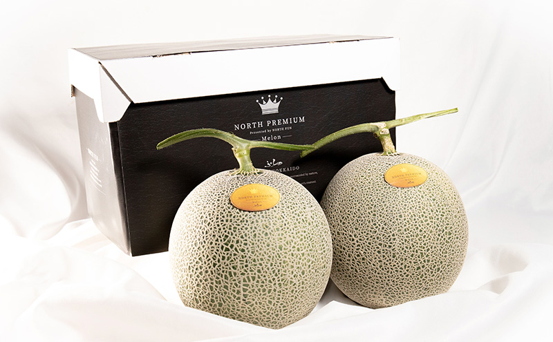 【2026年6月発送】富良野 メロン『NORTH PREMIUM』2玉 約2kg以上 フルーツ 果物