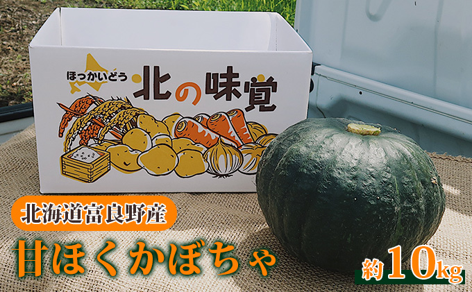 【2025年秋～発送】北海道 富良野産 甘ほくカボチャ 10kg かぼちゃ (山本農園) 野菜 新鮮 直送 いも 道産 ふらの 送料無料 数量限定 先着順 北海道 富良野市 ほくほく 秋