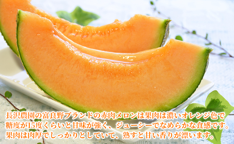 【先行受付】ふらのメロン赤肉　8kg(4～6個入り) 北海道 富良野 メロン 夏 果物 フルーツ