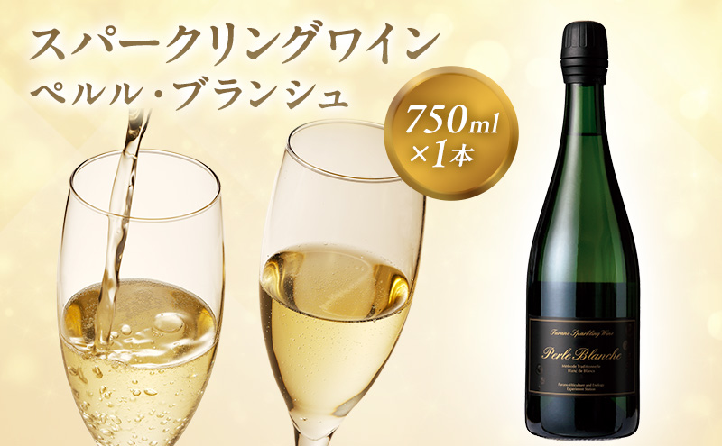 ワイン ふらのワイン ふらのスパークリングワイン　ぺルル・ブランシュ　750ml×1本 酒 お酒 ぶどう ブドウ スパークリング 北海道 富良野市