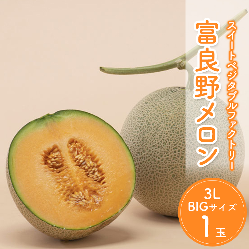 【2026年夏発送】北海道 富良野 メロン 3Lサイズ 約2kg×1玉 フルーツ 果物