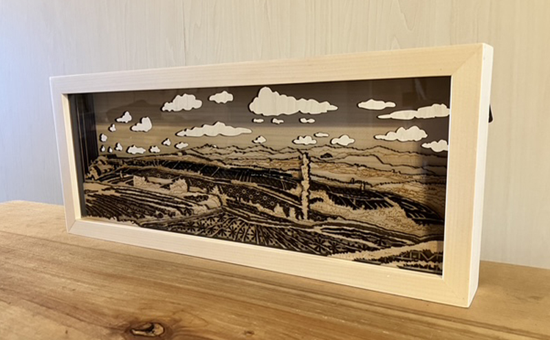 FURANO KUMIKO 小サイズ 【イマイカツミ】 組子 工芸品 アート 和風 置物 インテリア 北海道 富良野市 アート組子 職人の技