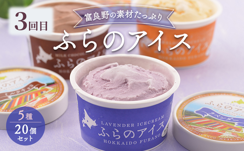 【定期便3回】富良野の夏を独り占め！富良野メロン×至福のアイス 