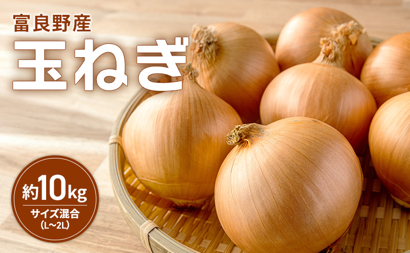 富良野産 玉ねぎ 約10kg入り サイズ混合（L～2L）たまねぎ ご家庭用  野菜 甘い 新鮮 北海道 富良野市