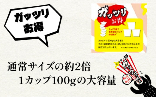 北海道のガッツリ納豆極小粒（100g×3入）10個