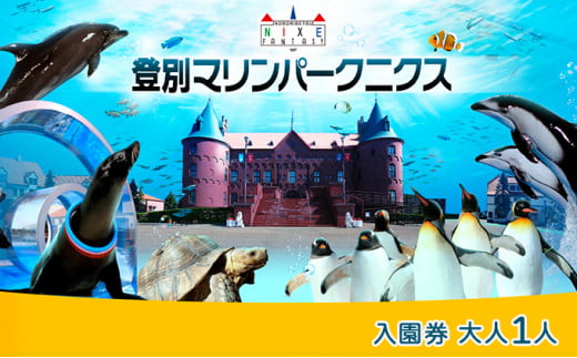 登別マリンパークニクス 入園券　大人1名