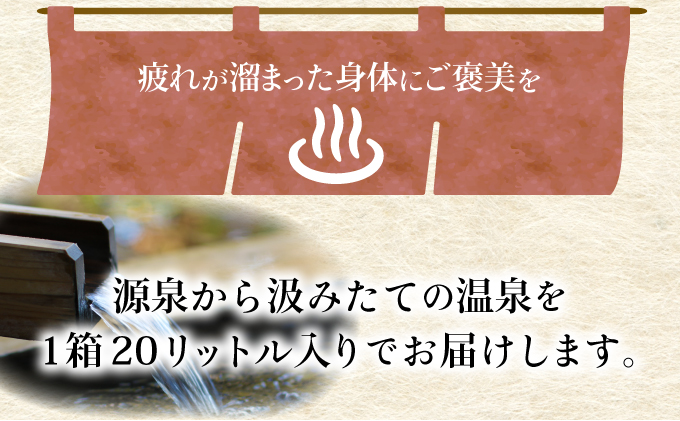 [No.5793-0825]自宅で温泉入浴　登別カルルス温泉 20L×3箱