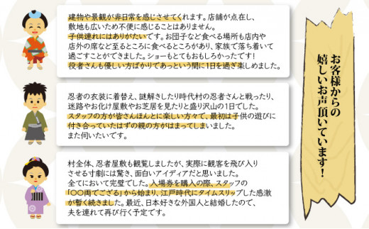 登別伊達時代村 入村チケット 子供1名