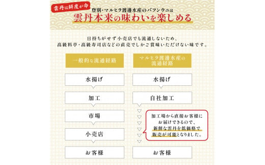 極上エゾバフンウニ（パック詰）300g（100g×3）　C 1月下旬〜3月下旬迄