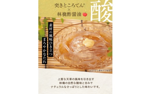文志郎 磨き水のところてん 林檎酢醤油（突き）5箱 ※季節限定配送