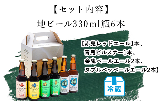 【数量限定】登別産ホップ使用のビールを含む地ビール6本 限定50セット ※12月1日以降順次発送