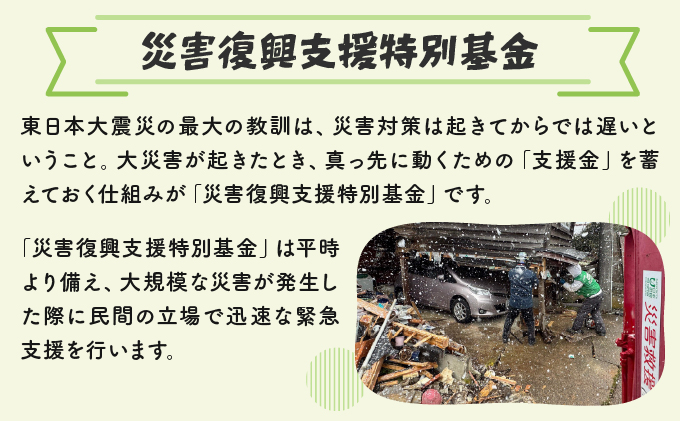 日本財団災害復興支援特別基金への寄附【災害支援】（返礼品なし）【MRI-AiD】【寄付額：10万円】