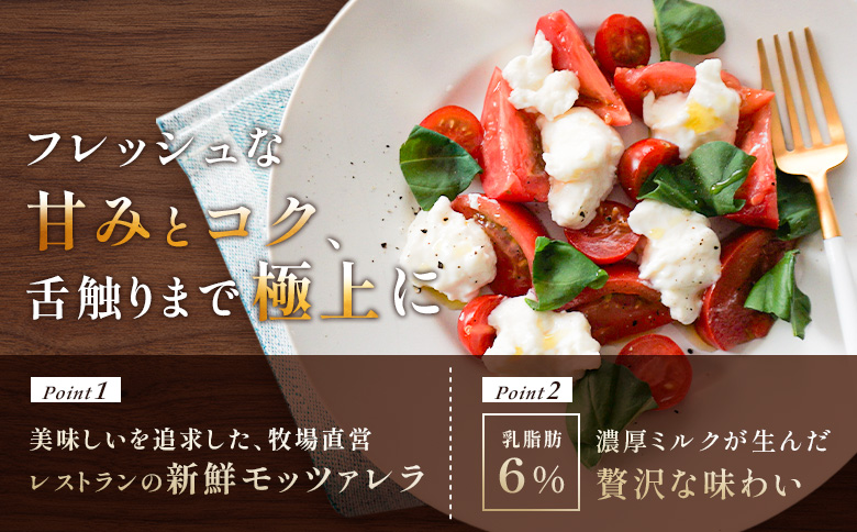 モッツァレラチーズ6個入セット(冷凍) | モッツアレラ イタリア 計900g 150g×6個 冷凍発送 ミルキー 新鮮 乳脂肪分6％ ミルク特有 なめらかな舌触り もちもち食感 フレッシュモッツァレラ 自家製 コクと濃厚さ 牧場直営レストラン 寺田牧場 乳牛 サラダ ピザ パスタ 酪農家 チーズ職人 シェフ ファームレストラン お土産 贈り物 みるくのアトリエ お取り寄せ 北海道 恵庭市 恵庭【15000201】