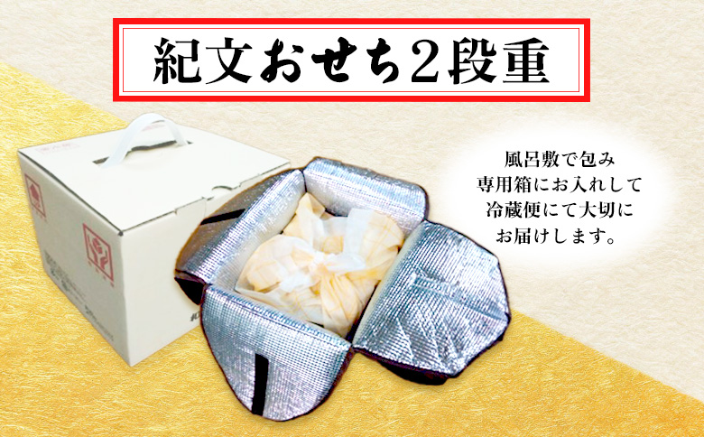 【数量・恵庭市ふるさと納税限定】紀文おせち2段重【21000201】