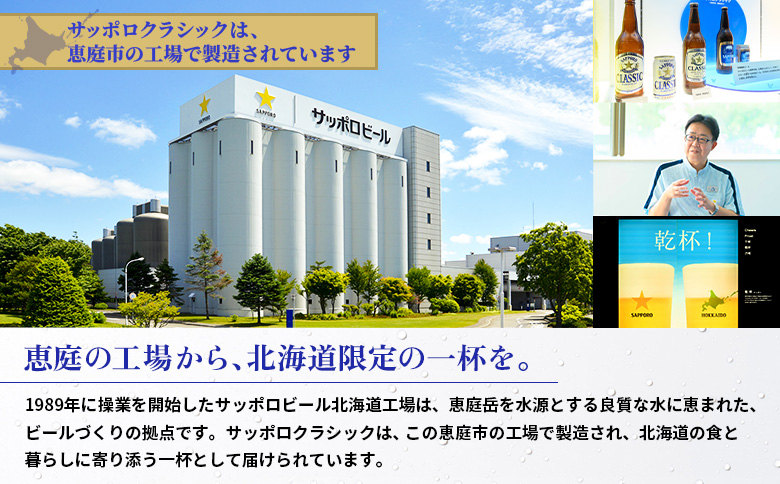 『定期便：全12回 』サッポロクラシック350ml×24本×2箱【北海道限定】【30006601】