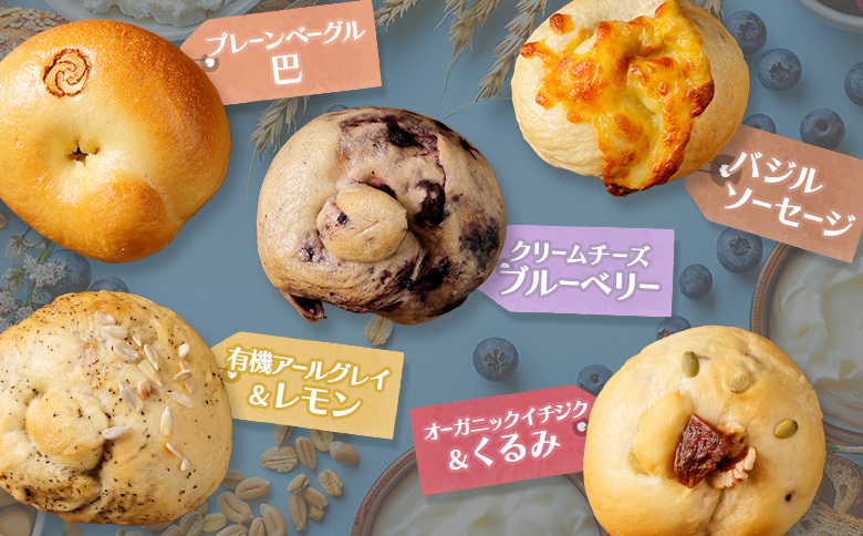 トモヱベーグル ギフトセット「北の麦輪（むぎわ）１０個セット」 ベーグル 10個 セット パン 国産小麦粉 北海道産 小麦粉 天然酵母 トモヱベーグル ギフトセット 取り寄せ ふるさと納税 北海道 恵庭市 恵庭【330001】