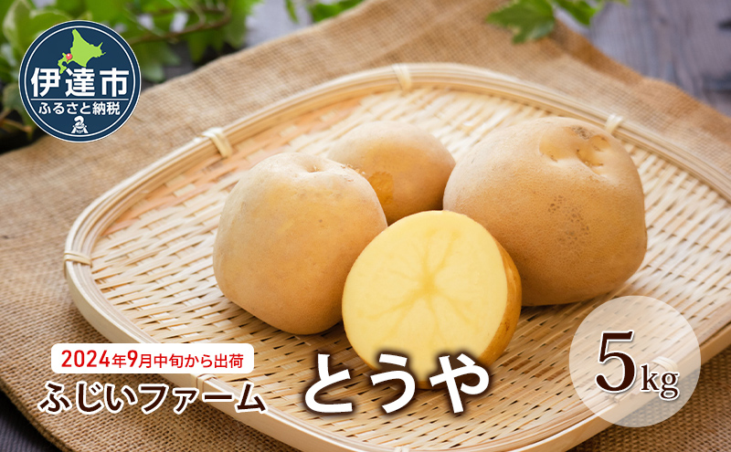 北海道 伊達市[ ジャガイモ じゃがいも とうや ]約5kg 季節限定 ≪ふじいファーム≫