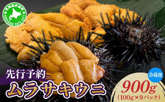 ＜先行予約＞ 北海道産 ムラサキウニ（正規品）900g【ogm-038】生うに 塩水うに ミョウバン不使用 海鮮 国産 北海道 伊達 ふるさと納税
