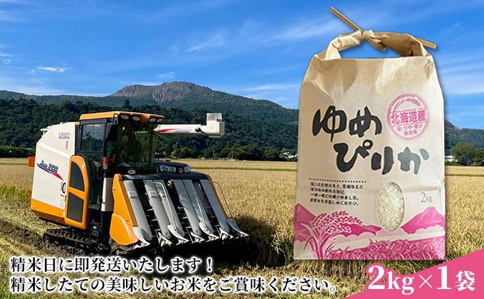 生産者 直送  2ヵ月 定期便【令和6年度】 北海道 伊達産 ゆめぴりか 2kg 精米