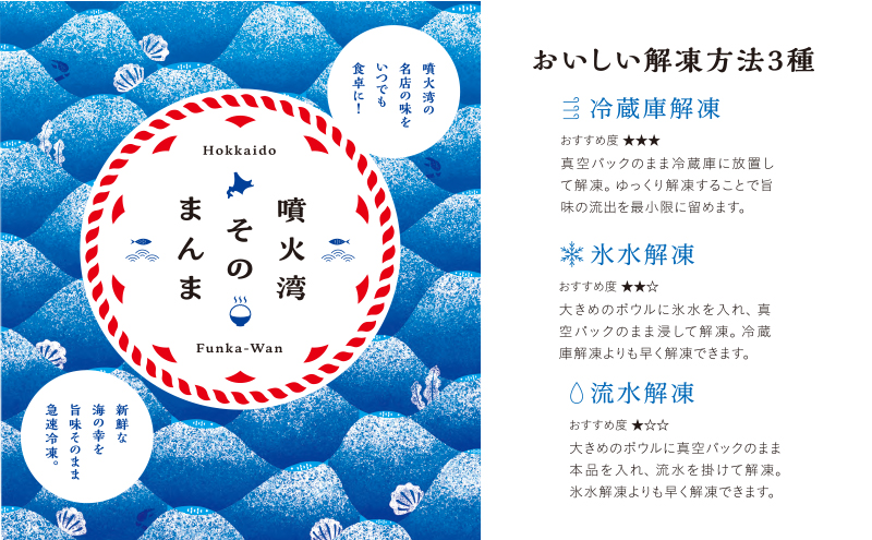 噴火湾そのまんま お刺身5点盛り(わさび・醤油付き)3箱 旬菜一鮮 だて大和屋 厳選 魚介 海鮮 刺身 刺し身 小分け 新鮮 魚介類 魚貝類 加工食品 贈答 ギフト 贈り物 ご褒美