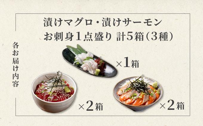 噴火湾そのまんま 漬けマグロ2箱、漬けサーモン2箱、お刺身1点盛り1箱の計5箱 旬菜一鮮 だて大和屋 厳選 魚介 海鮮 刺身 刺し身 小分け 新鮮 魚介類 魚貝類 加工食品 贈答 ギフト 贈り物 ご褒美