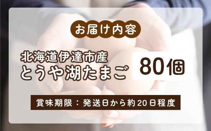 北海道 伊達市 とうや湖 卵  80個 入り たまご