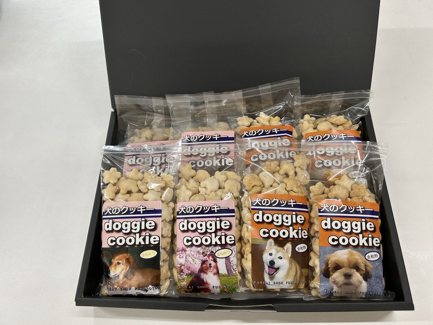 【手作り】 犬のクッキー 2種 8袋セット （全粒粉・はちみつ ） 犬のおやつ ペット 北海道 伊達市 【農福連携】