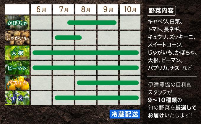 【2026年発送】【先行予約】 北海道 伊達市 産直・旬のおまかせ野菜詰合せ 9〜10種 dnk-001