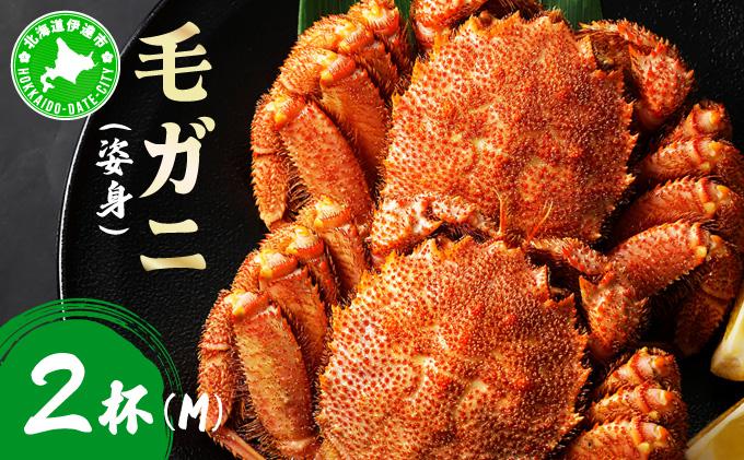 毛ガニ（姿身）Mサイズ 2尾 ogm-016