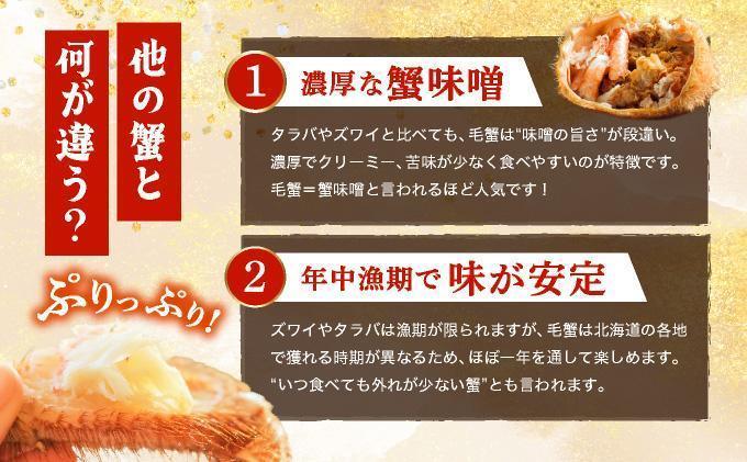 毛ガニ（姿身）Lサイズ 2尾 ogm-018