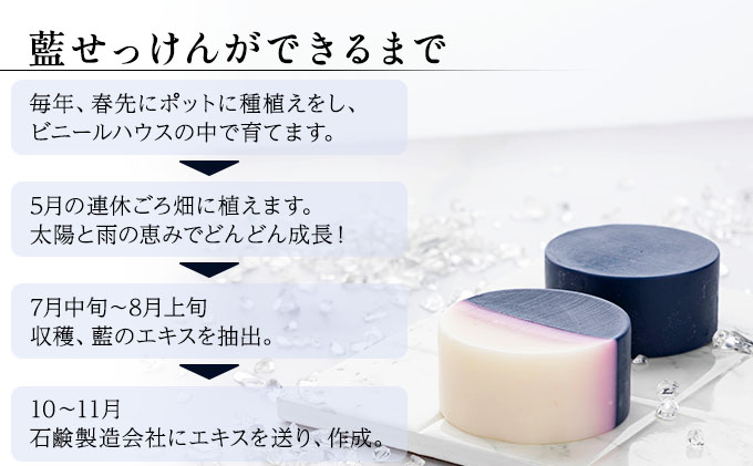 藍の洗顔 せっけん しっとり タイプ  大 55g ラベンダー 精油 ブレンド