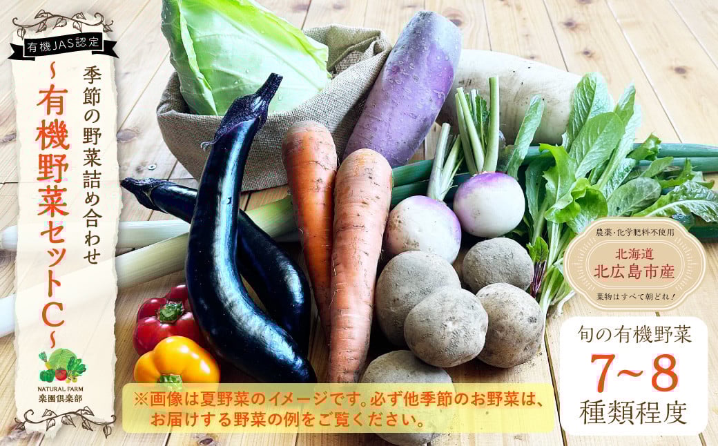 有機JAS認定 季節の野菜詰め合わせ 〜有機野菜セットC〜 
