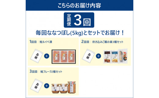 170032003 【定期便・年3回】お米と届く佐藤水産 ご飯のおとも