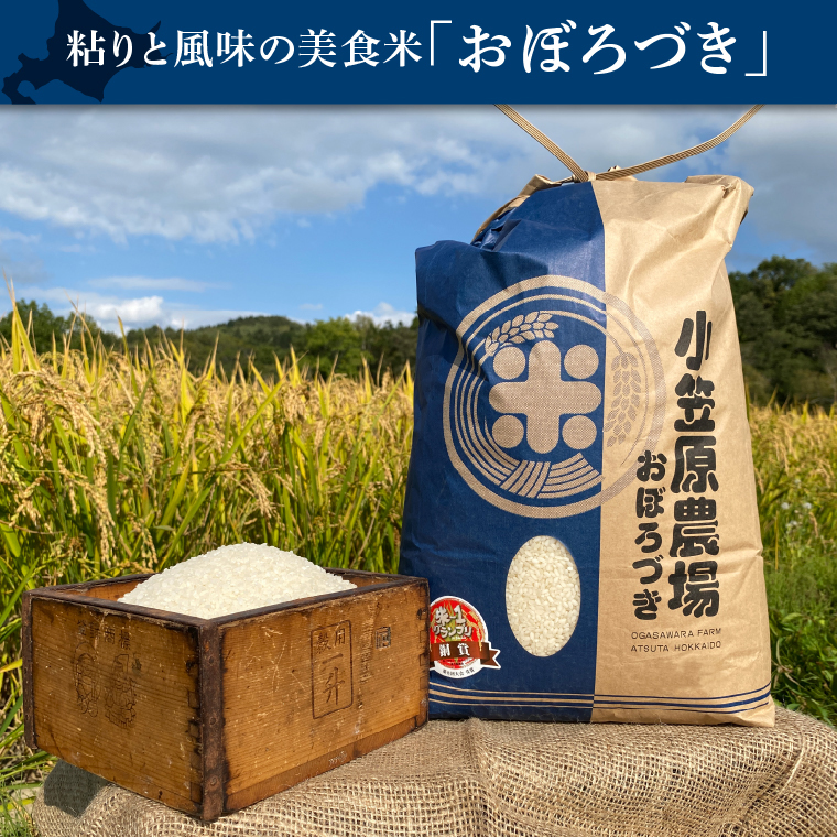 300007 【令和5年度産】北海道 厚田産米 小笠原農場 おぼろづき 5kg