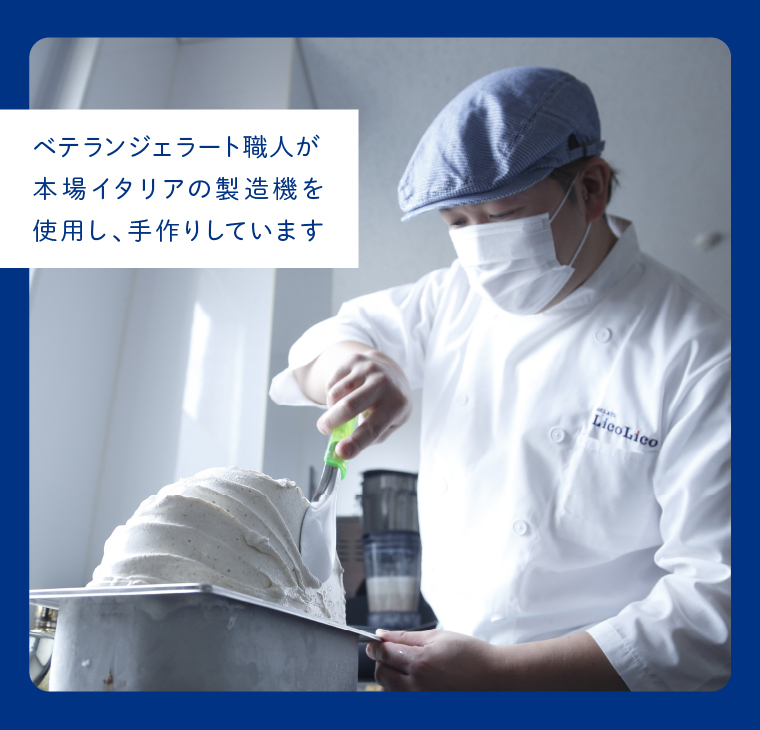 410004 LicoLicoの北海道素材を使った自家製ジェラート・ななつぼしミルク＆ミルク(業務用/1,000ml×2)  