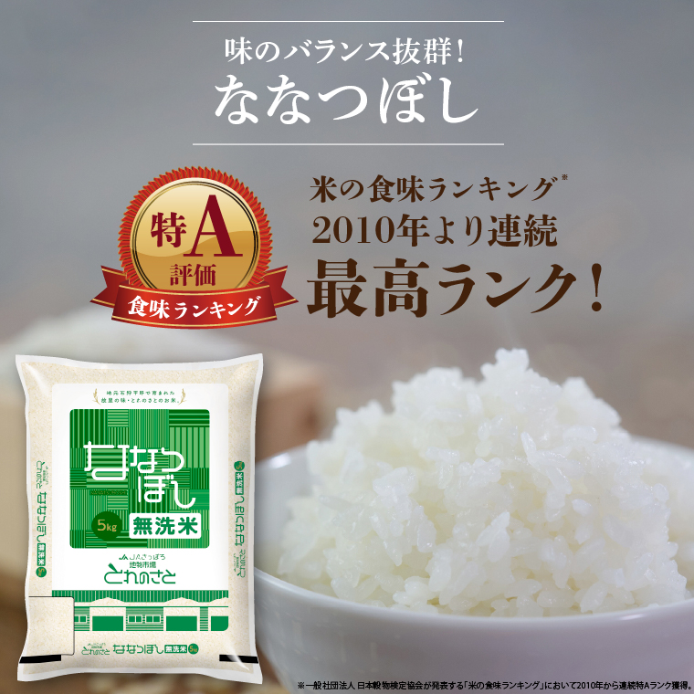 140059002 令和6年産 新米 地物市場とれのさと ななつぼし（無洗米） 15kg