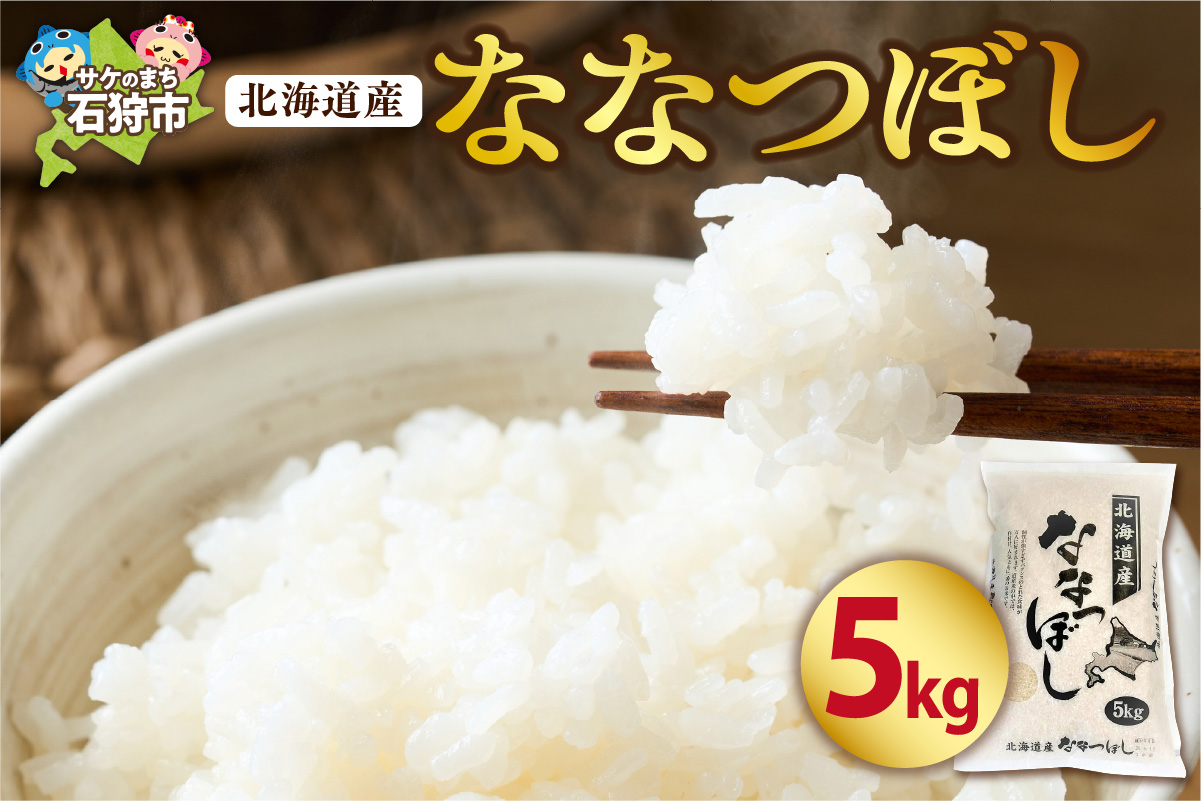 北海道産ななつぼし5kg｜米 お米 特Aランク 北海道 石狩市