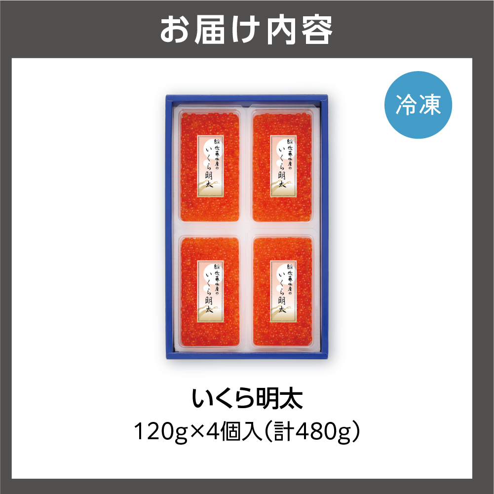 佐藤水産 いくら明太 480g