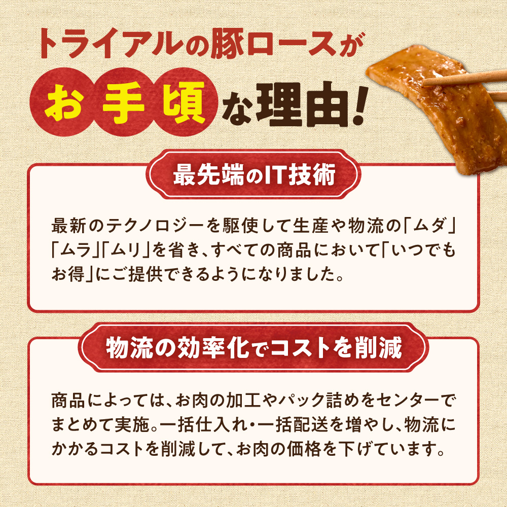 味付け豚ロース 1.2kg  | トライアル 豚肉 ロース 味付き 味噌 北海道 石狩市 