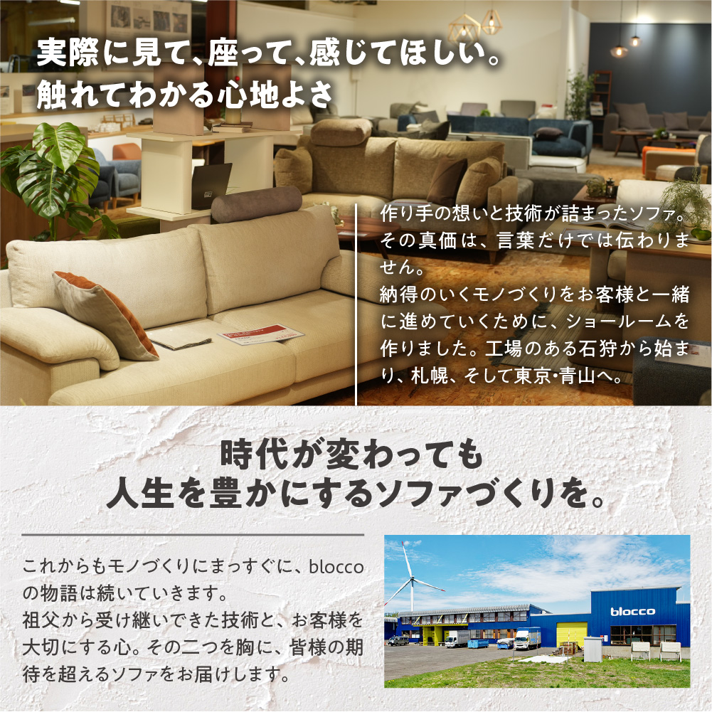 blocco GRACIA（グラシア）カウチセット［腰当クッション×1個付き／手洗い可能生地］