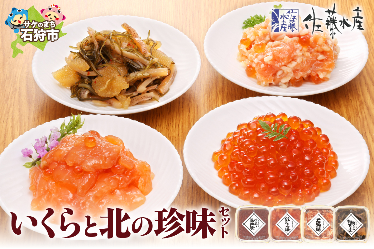 佐藤水産 いくらと北の珍味セット（M-3）